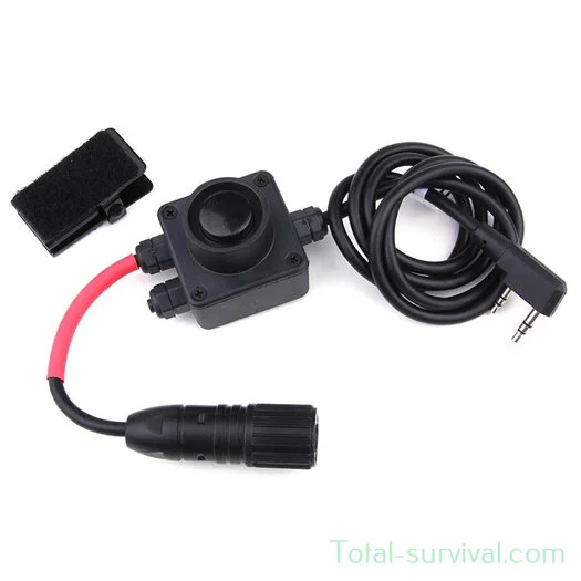 Z-Tactical Z134 Kenwood / Nato jack P.T.T. adaptateur de casque Connecteur 2-pin