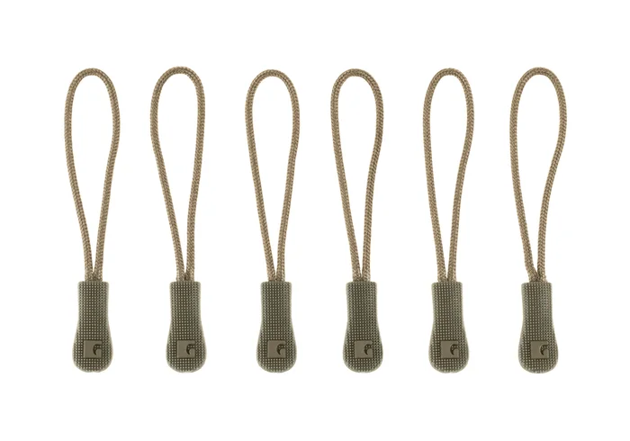 Zipper Puller Medium – 6 pièces – Ranger Green Clawgear